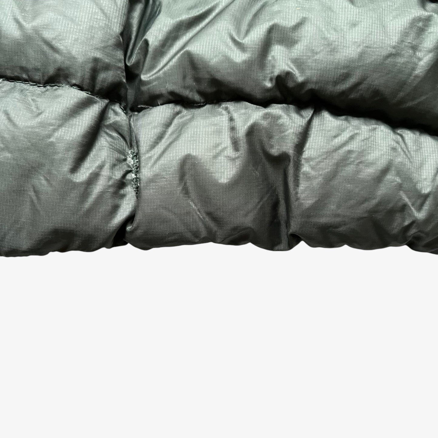 Mens Arcteryx Thorium AR Goose Down Khaki Puffer Jacket Hem - Casspios Dream