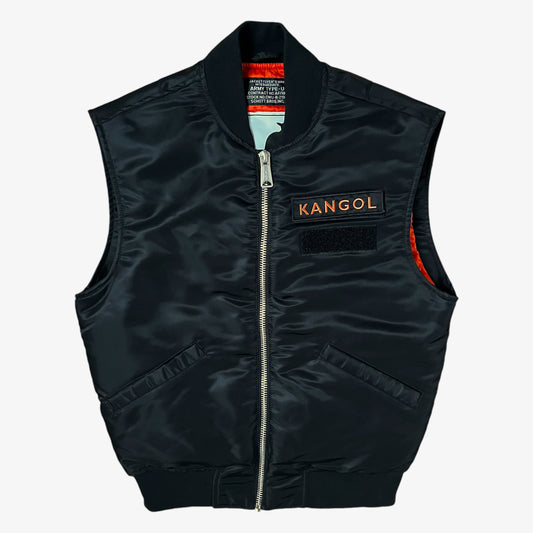 Mens Kangol x Schott Type - U CWU-R-213-31 Black Gilet Brand New With Tags - Casspios Dream