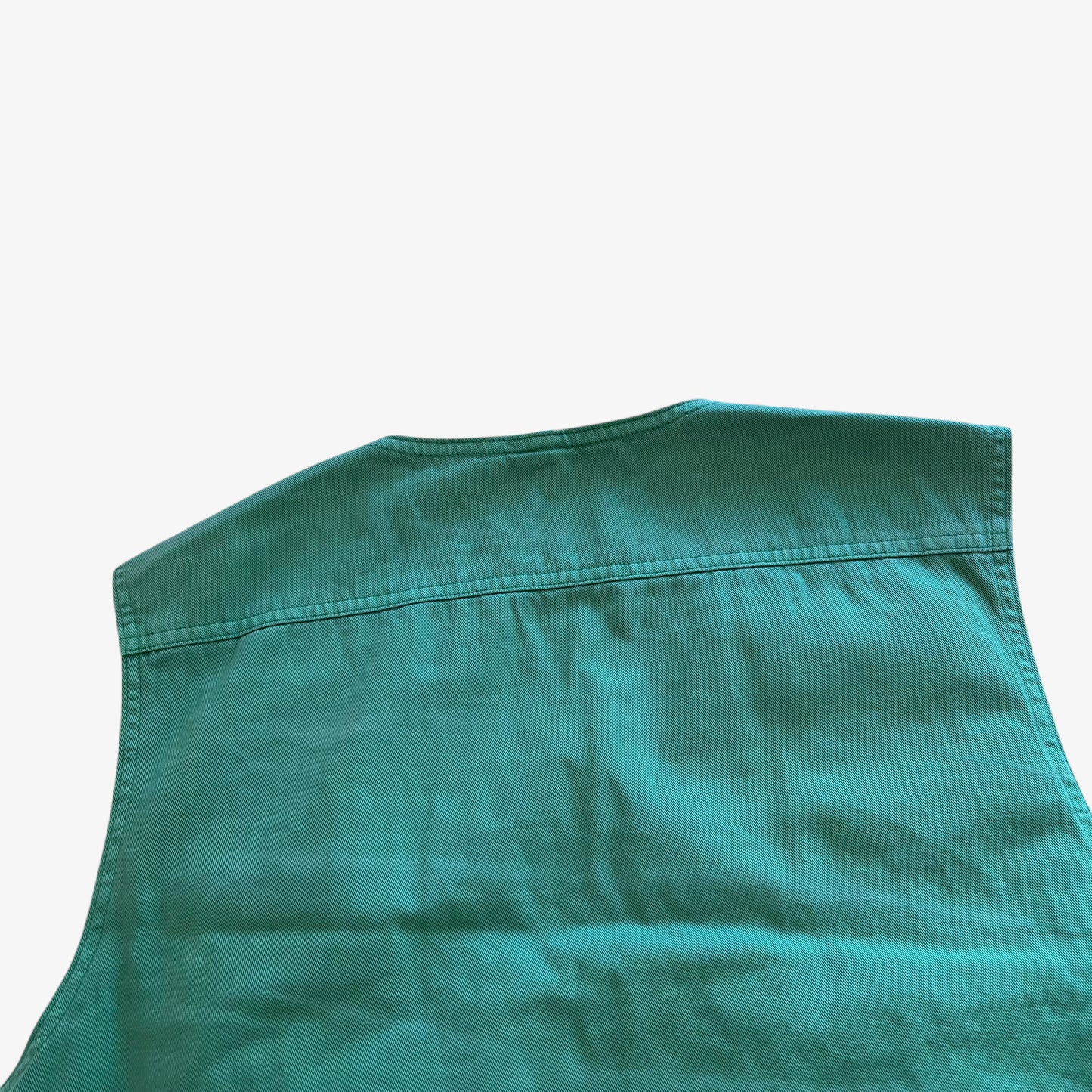 Mens Polo Ralph Lauren Faded Green Utility Vest Collar - Casspios Dream