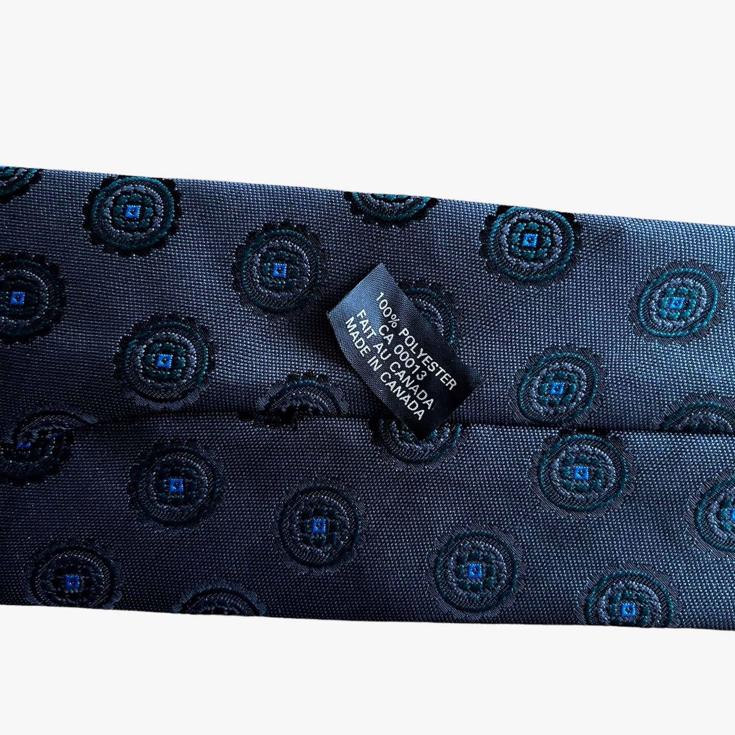 Vintage 80s Christian Dior Monsieur Abstract Polyester Tie Canada - Casspios Dream