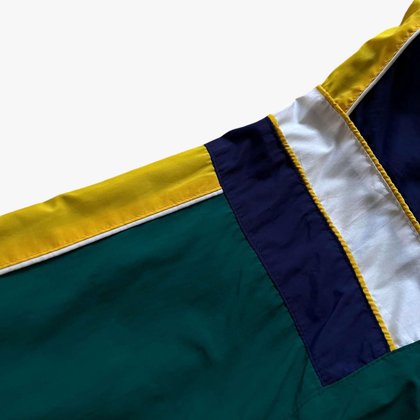 Vintage 80s Mens Kappa Green, Purple & Yellow Track Jacket Wear - Casspios Dream
