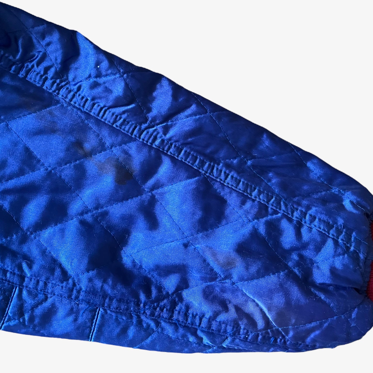 Vintage 80s Womens Persons Collection Reversible Quilted Bomber Jacket Sleeve - Casspios Dream