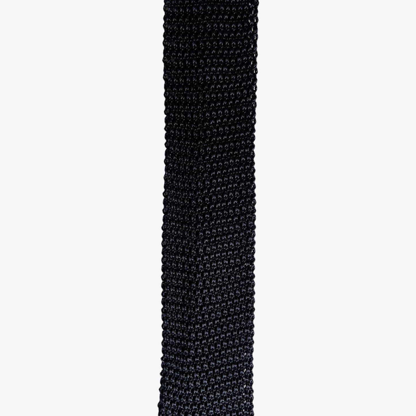 Vintage 90s Canali Knitted Black Silk Slim Tie Woven - Casspios Dream