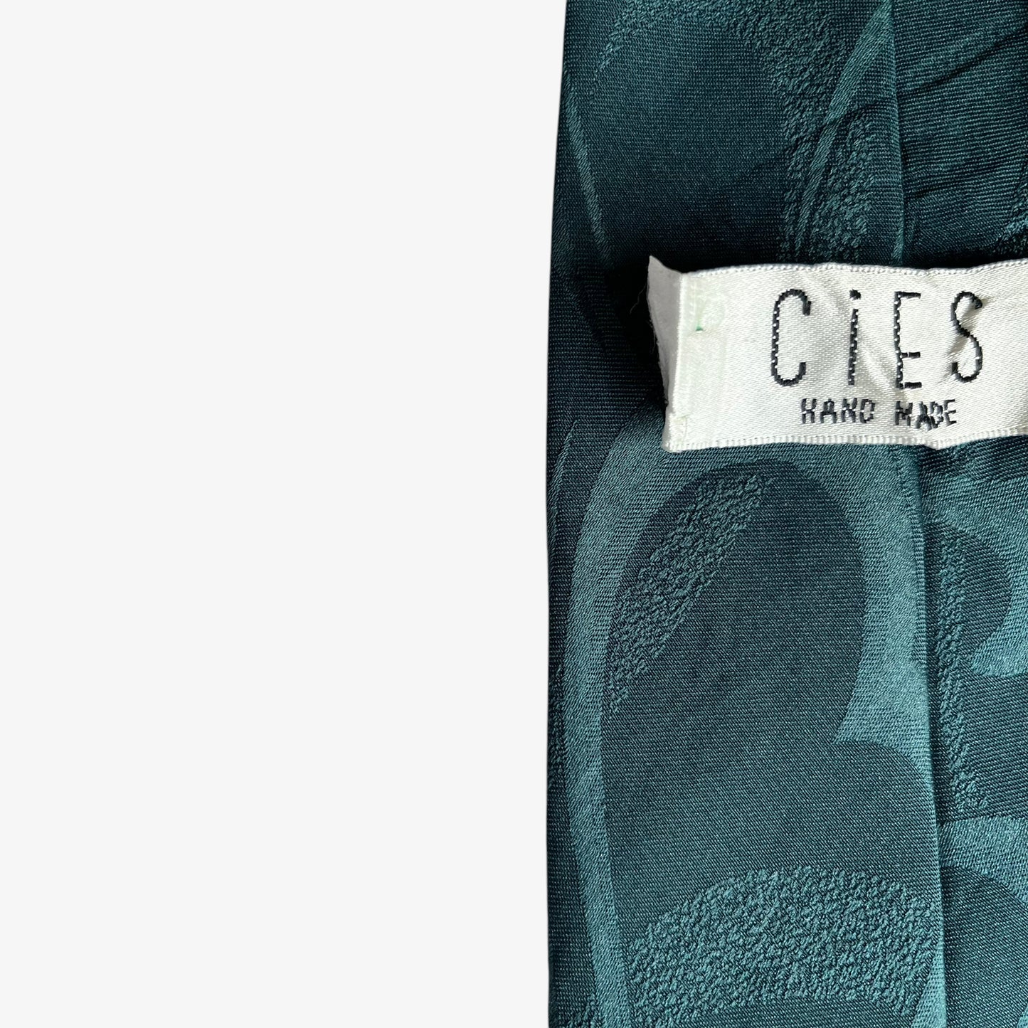 Vintage 90s Cies Zebra Print Blue Polyester Tie Wear - Casspios Dream