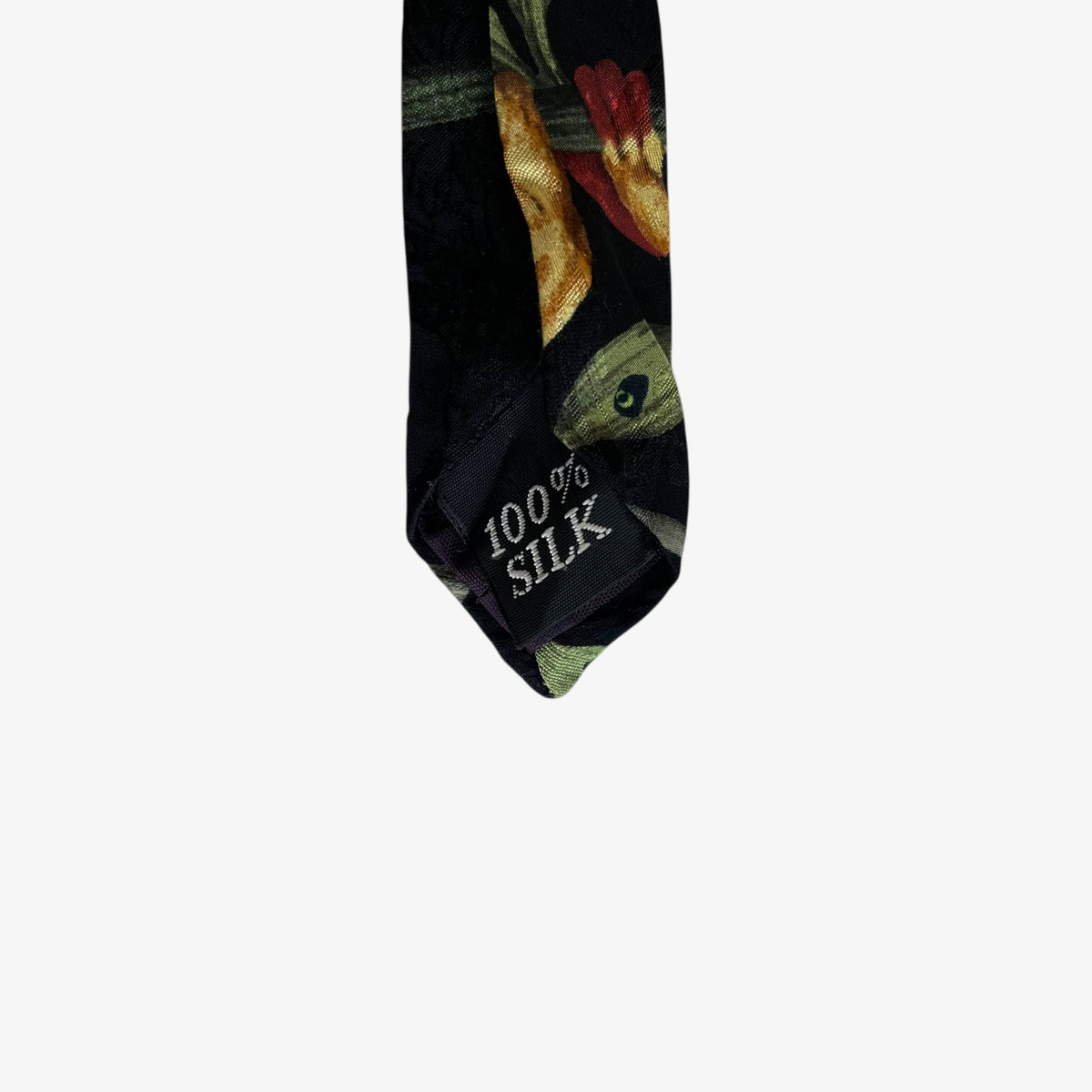 Vintage 90s Endangered Species 1996 Marc Dennis Frog Rainforest Print Silk Tie Made In USA - Casspios Dream
