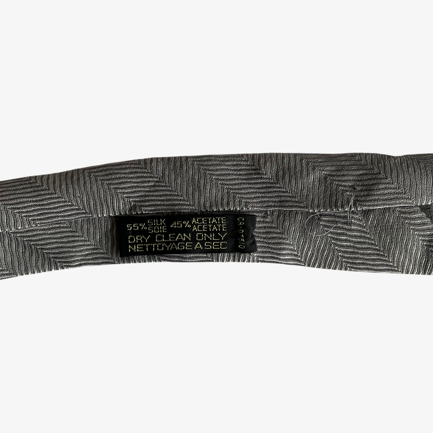 Vintage 90s Giorgio Armani Cravatte Abstract Striped Silk Blend Tie Material - Casspios Dream