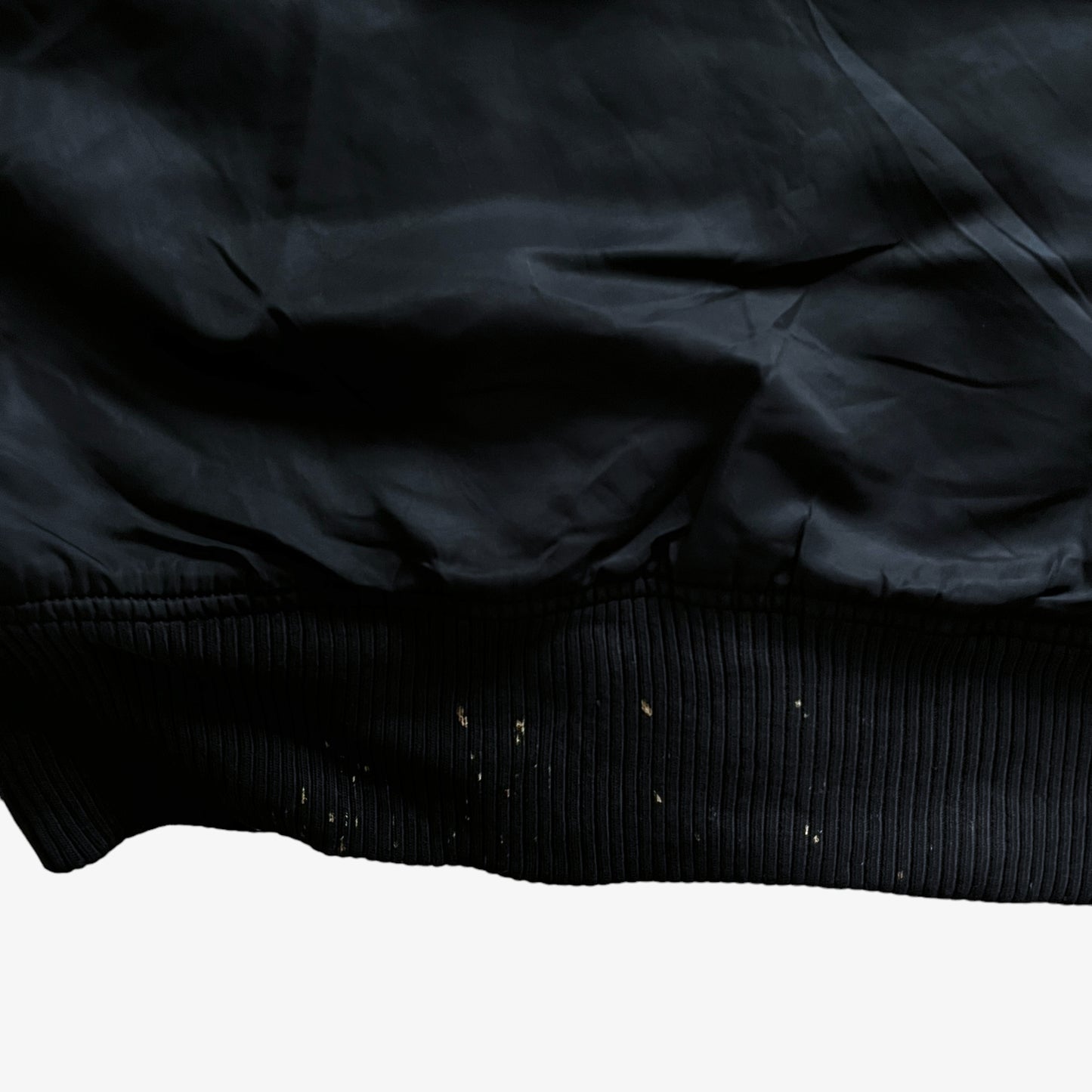 Vintage 90s Mens Alpha Industries Black Pilot Bomber Jacket Back Hem - Casspios Dream