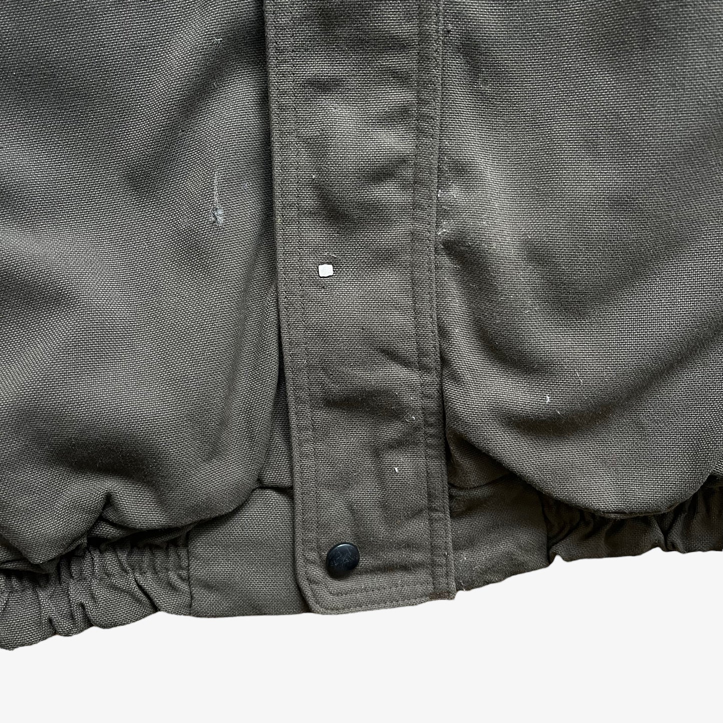 Vintage 90s Mens Carhartt Khaki Workwear Jacket Hem - Casspios Dream