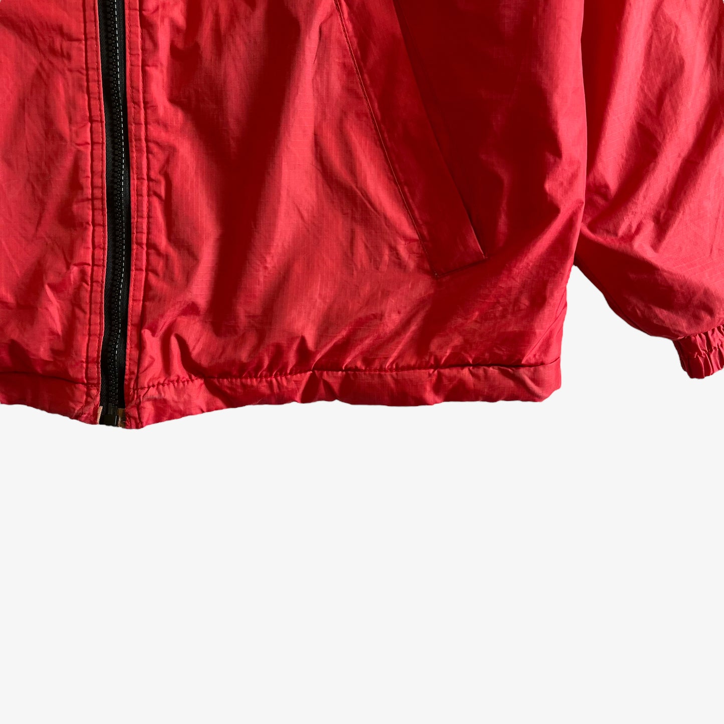 Vintage 90s Mens Ferrari Michael Schumacher Red Jacket Hem - Casspios Dream