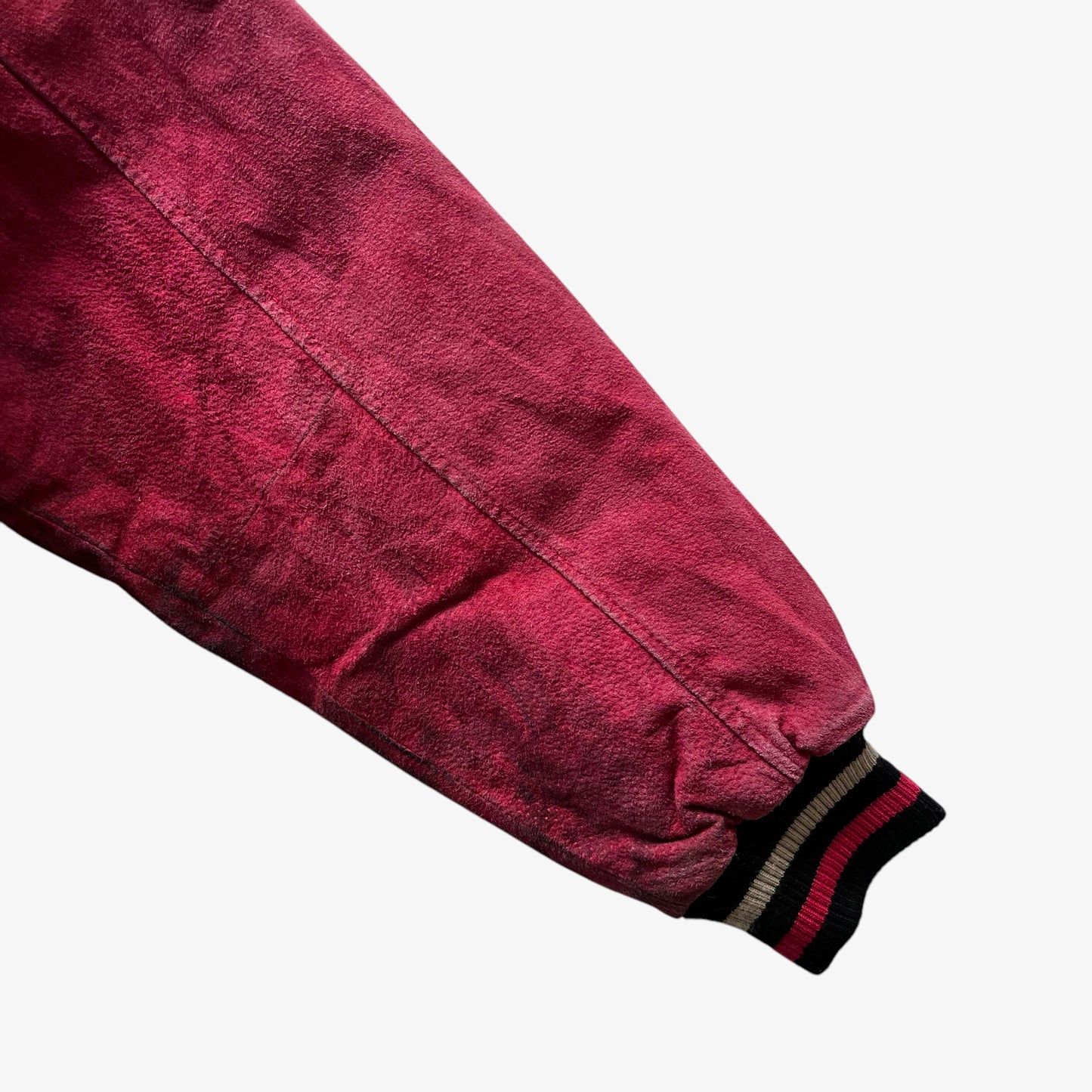 Vintage 90s Mens G-III NFL San Francisco 49ers Black And Red Leather Varsity Jacket Wear - Casspios Dream