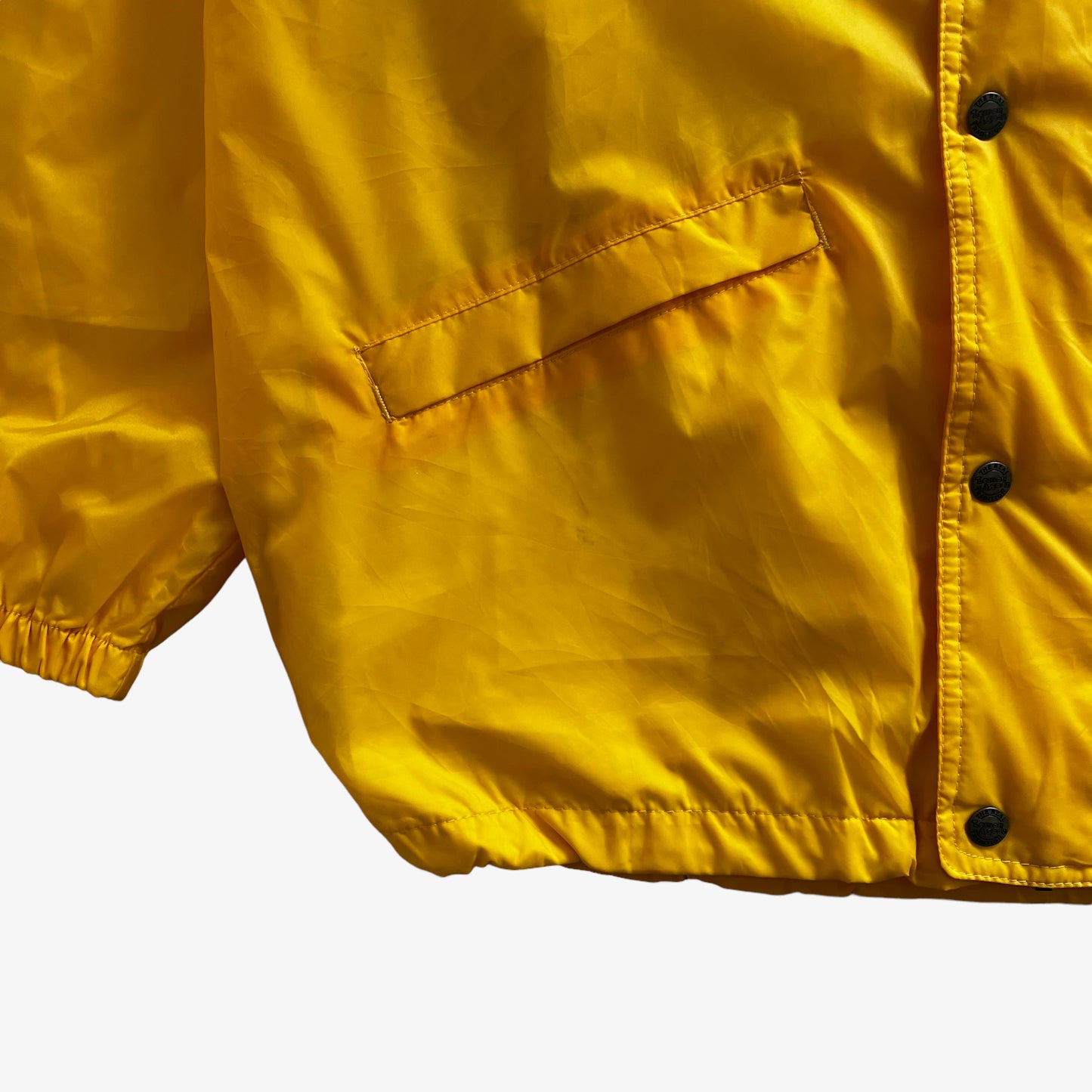 Vintage 90s Mens KPMG Team Player Yellow Jacket Pocket - Casspios Dream