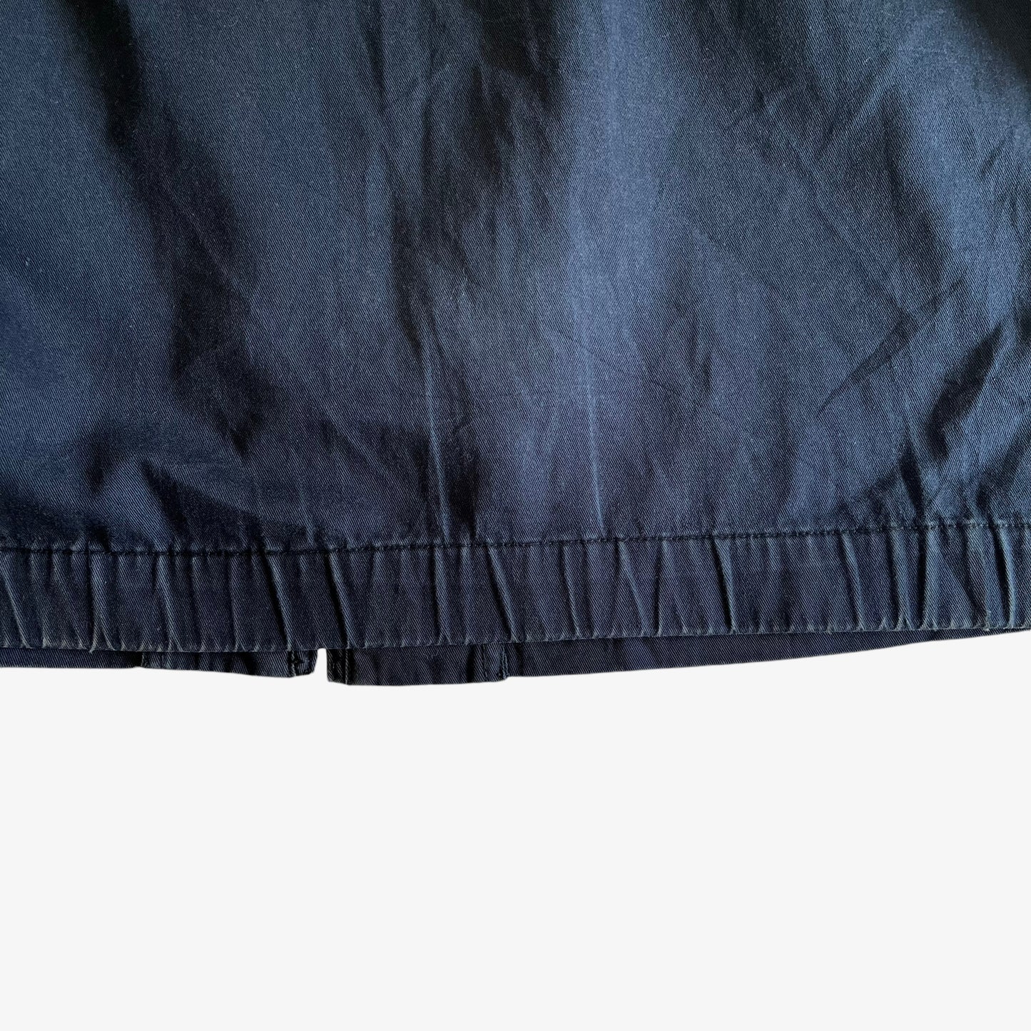 Vintage 90s Mens Marlboro Classics Navy Harrington Jacket Back Hem - Casspios Dream
