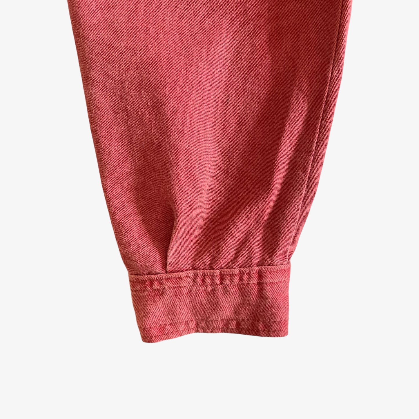 Vintage 90s Mens Marlboro Classics Red Denim Jacket Sleeve - Casspios Dream