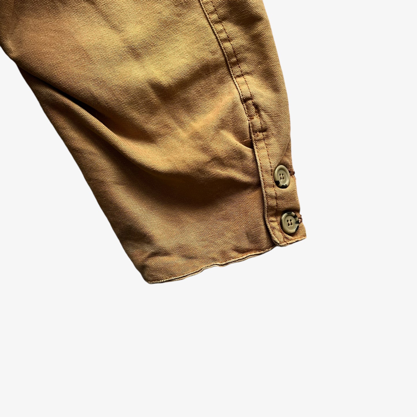 Vintage 90s Mens Milagosta Super Edition Brown Workwear Jacket With Leather Collar Cuff - Casspios Dream