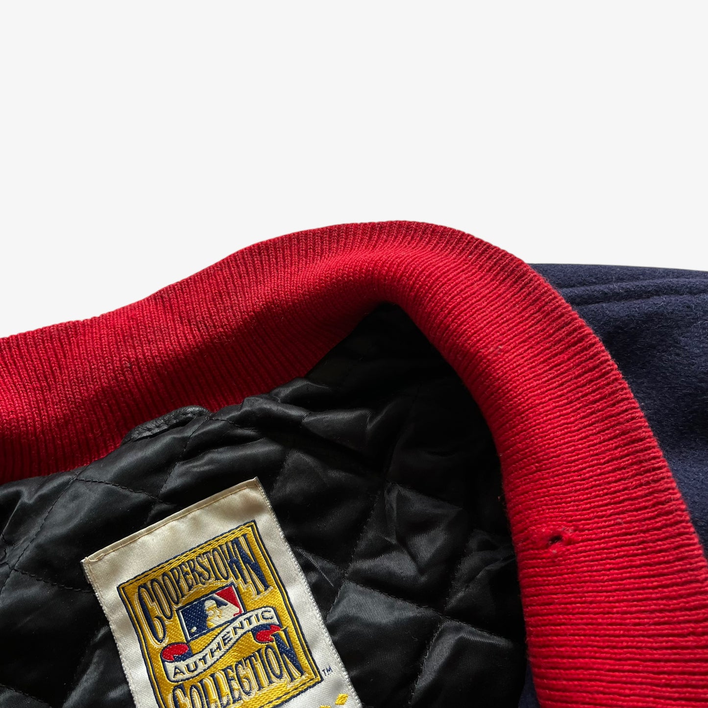 Vintage 90s Mens Mitchell And Ness MLB New York Giants 1932 Cooperstown Collection Navy Varsity Jacket Wear - Casspios Dream