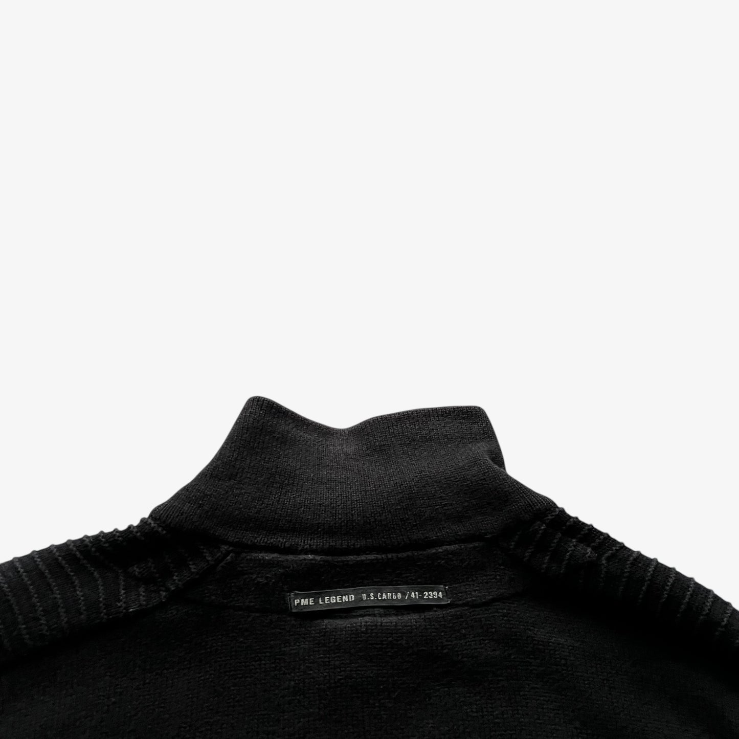 Vintage 90s Mens Pall Mall PME Black Quarter Button Jumper Tag - Casspios Dream