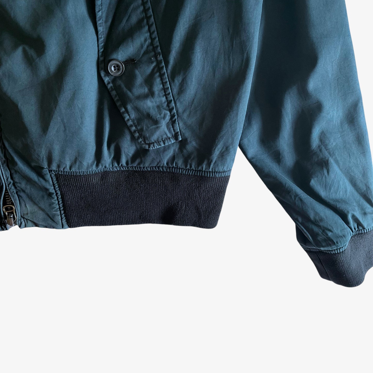Vintage 90s Mens Polo Ralph Lauren Navy Harrington Jacket Hem - Casspios Dream