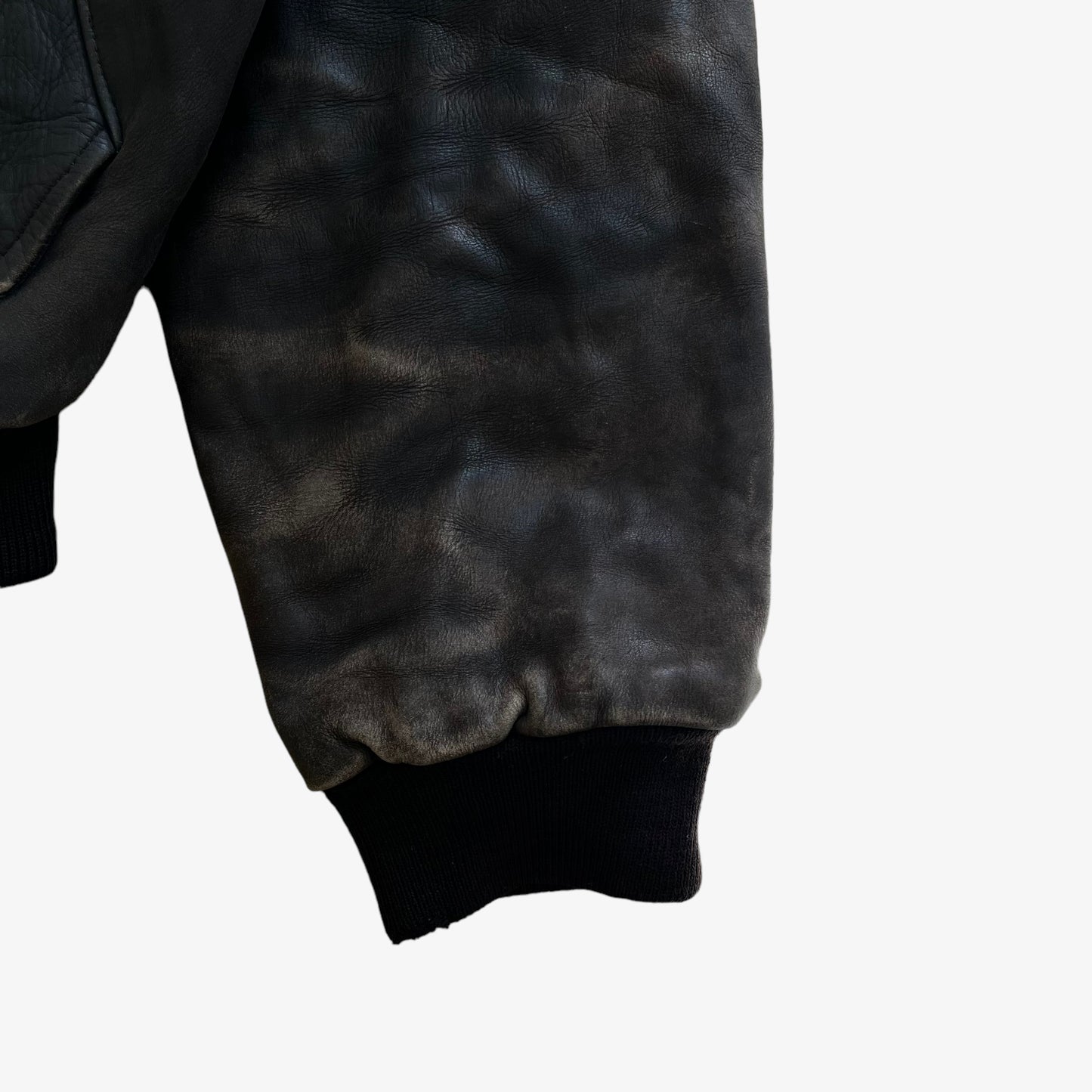 Vintage 90s Mens Redskins RDS Aero Leather Pilot Jacket Cuff - Casspios Dream