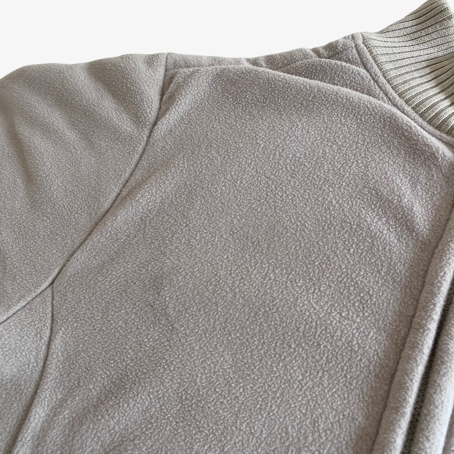 Vintage 90s Mens Schott NYC Beige Fleece Jacket With Sherpa Lining Wear - Casspios Dream