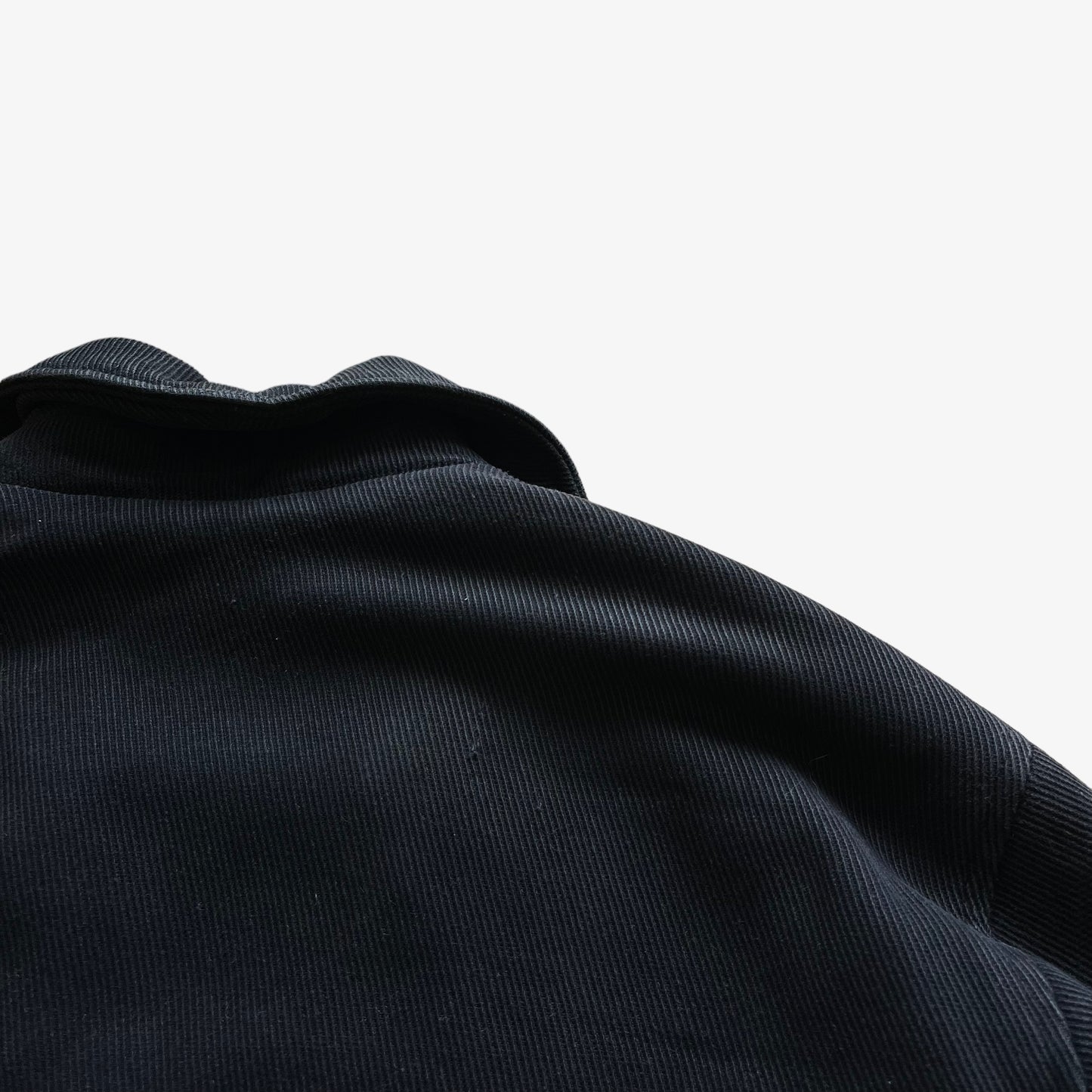 Vintage 90s Mens Schott NYC Double Breasted Black Pea Coat Collar - Casspios Dream