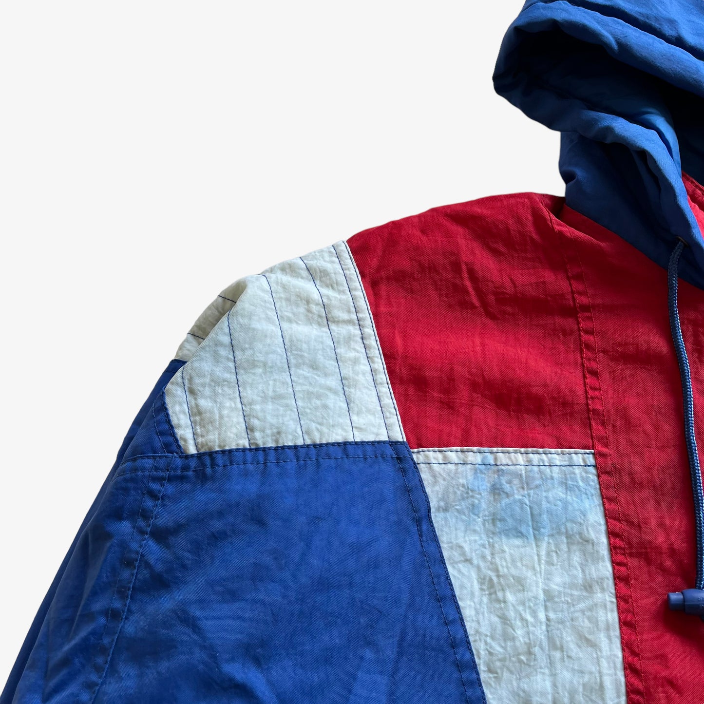 Vintage 90s Mens Starter Pro Line NFL New York Giants Blue Hooded Jacket Wear - Casspios Dream