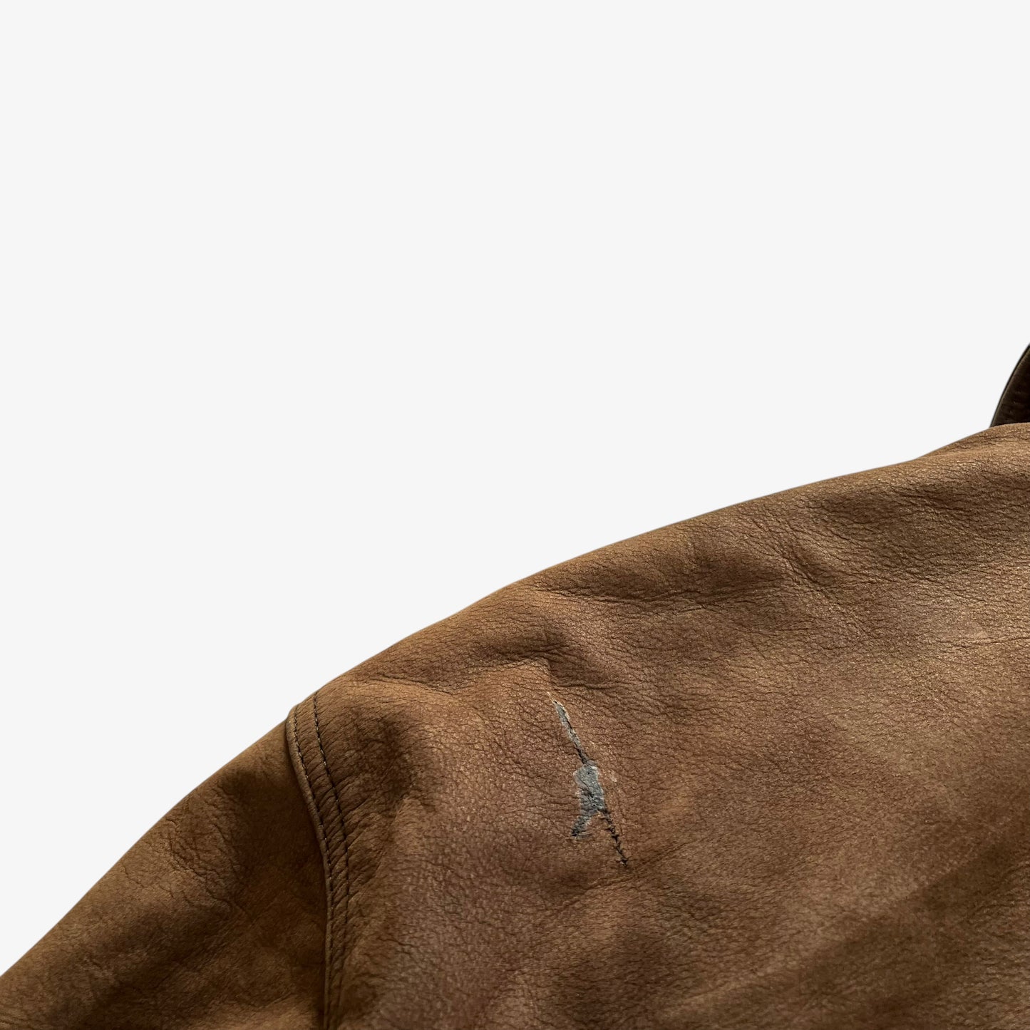 Vintage 90s Mens Timberland Dark Brown Leather Jacket Wear - Casspios Dream