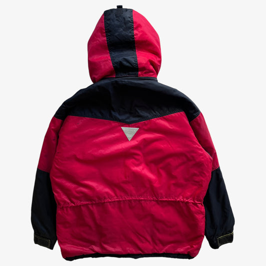 Vintage 90s Mens Yamaha Sportswear Red Jacket With Removable Hood Back - Casspios Dream