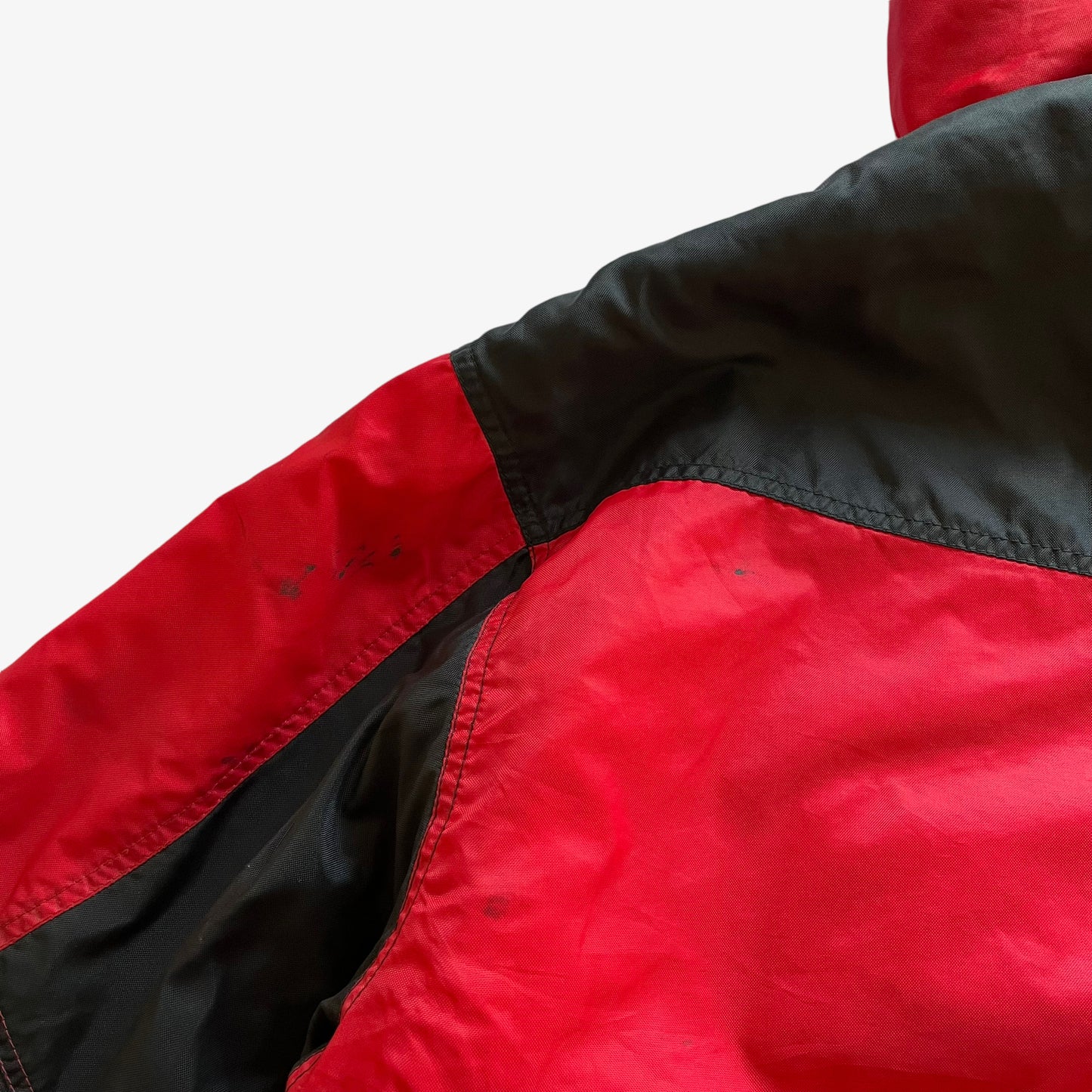 Vintage 90s Mens Yamaha Sportswear Red Jacket With Removable Hood Shoulder - Casspios Dream