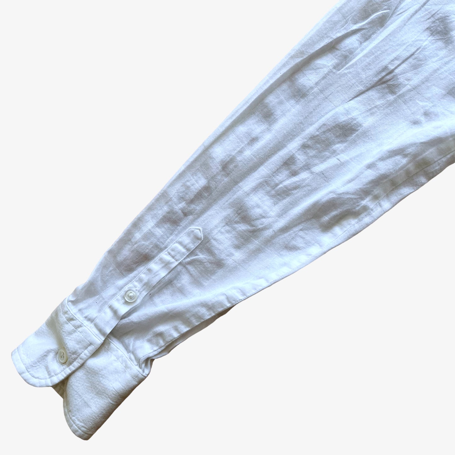 Vintage 90s Womens Ralph Lauren Black Label White Striped Long Sleeve Shirt Sleeve - Casspios Dream