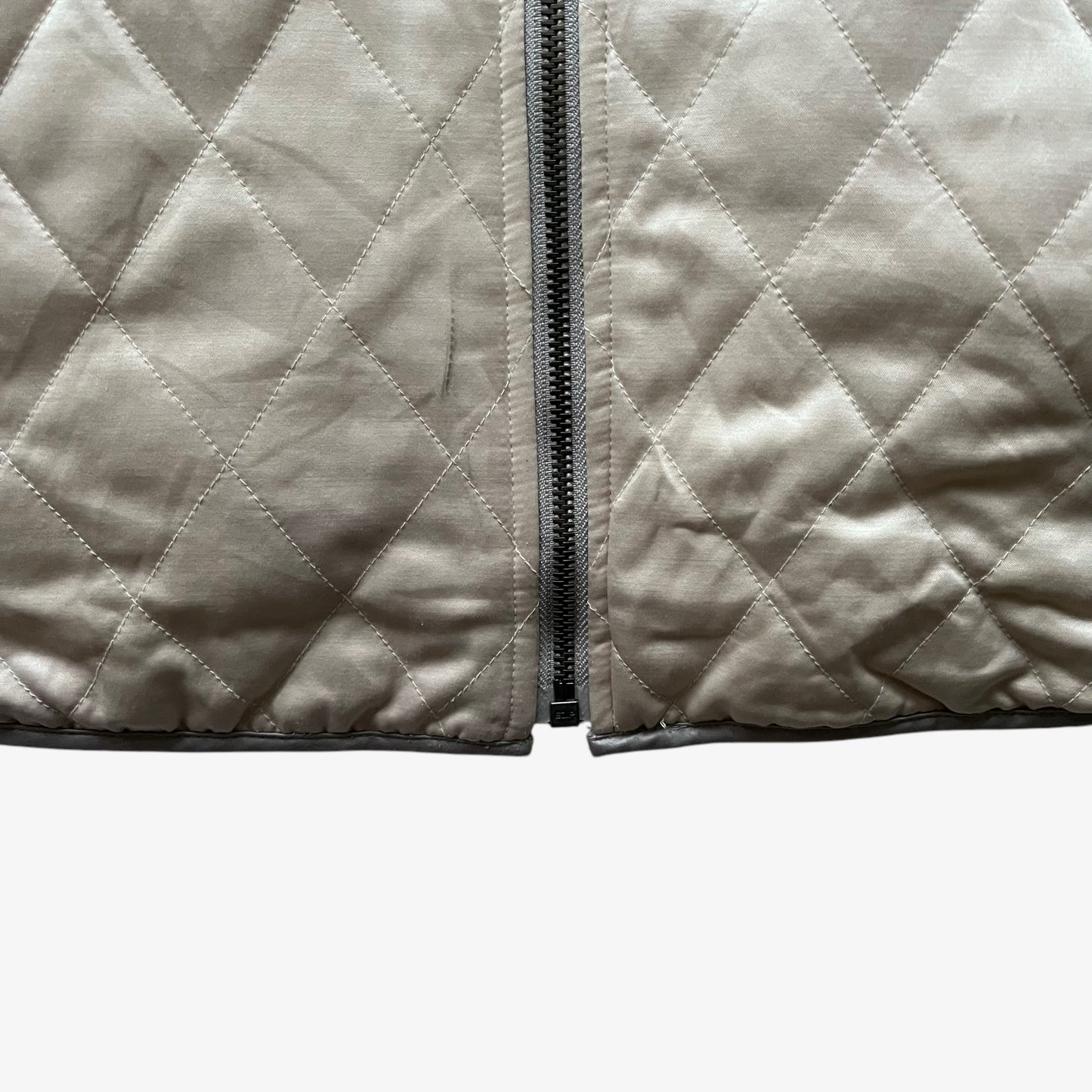 Vintage 90s Womens Ralph Lauren Reversible Grey Quilted Gilet Wear - Casspios Dream
