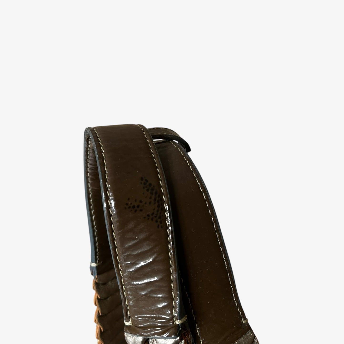 Vintage Y2K Chloe Metallic Leather Tote Bag Wear - Casspios Dream