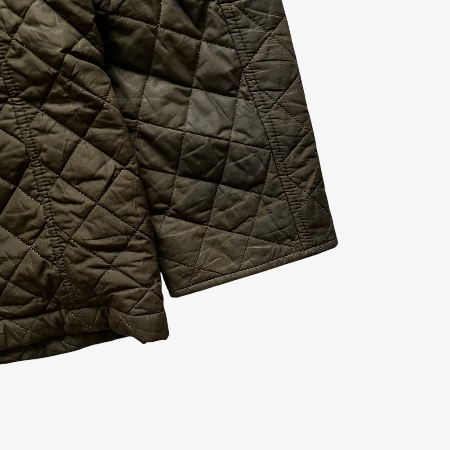 Vintage Y2K Mens Barbour Brown Quilted Jacket Wear - Casspios Dream