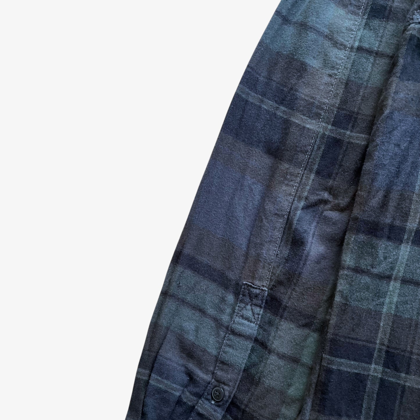 Vintage Y2K Mens Diesel 55DSL Navy And Green Tartan Check Shirt Wear - Casspios Dream