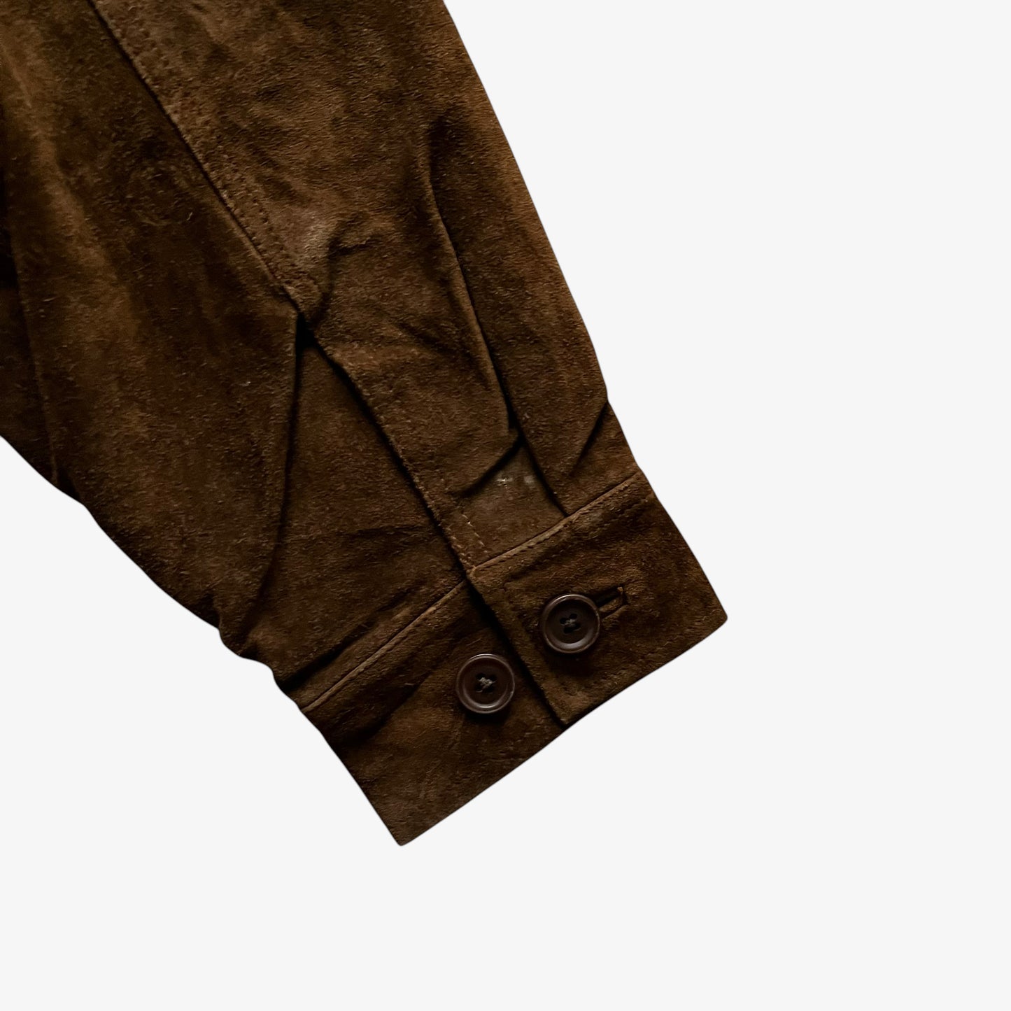 Vintage Y2K Mens GAP Dark Brown Leather Jacket Shirt Shacket Cuff - Casspios Dream