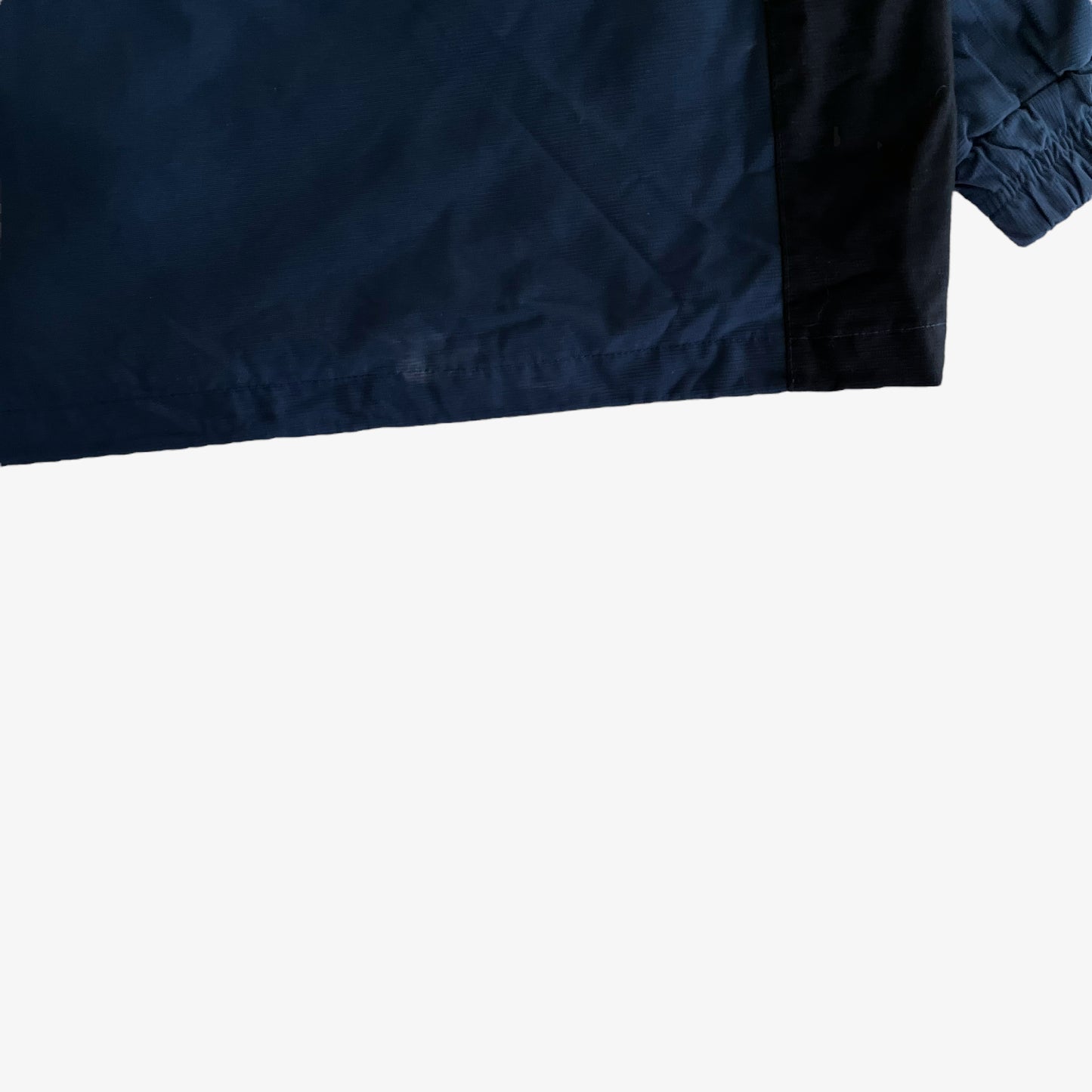 Vintage Y2K Mens Mercedes Benz Charter Way Navy And Black Jacket Hem - Casspios Dream