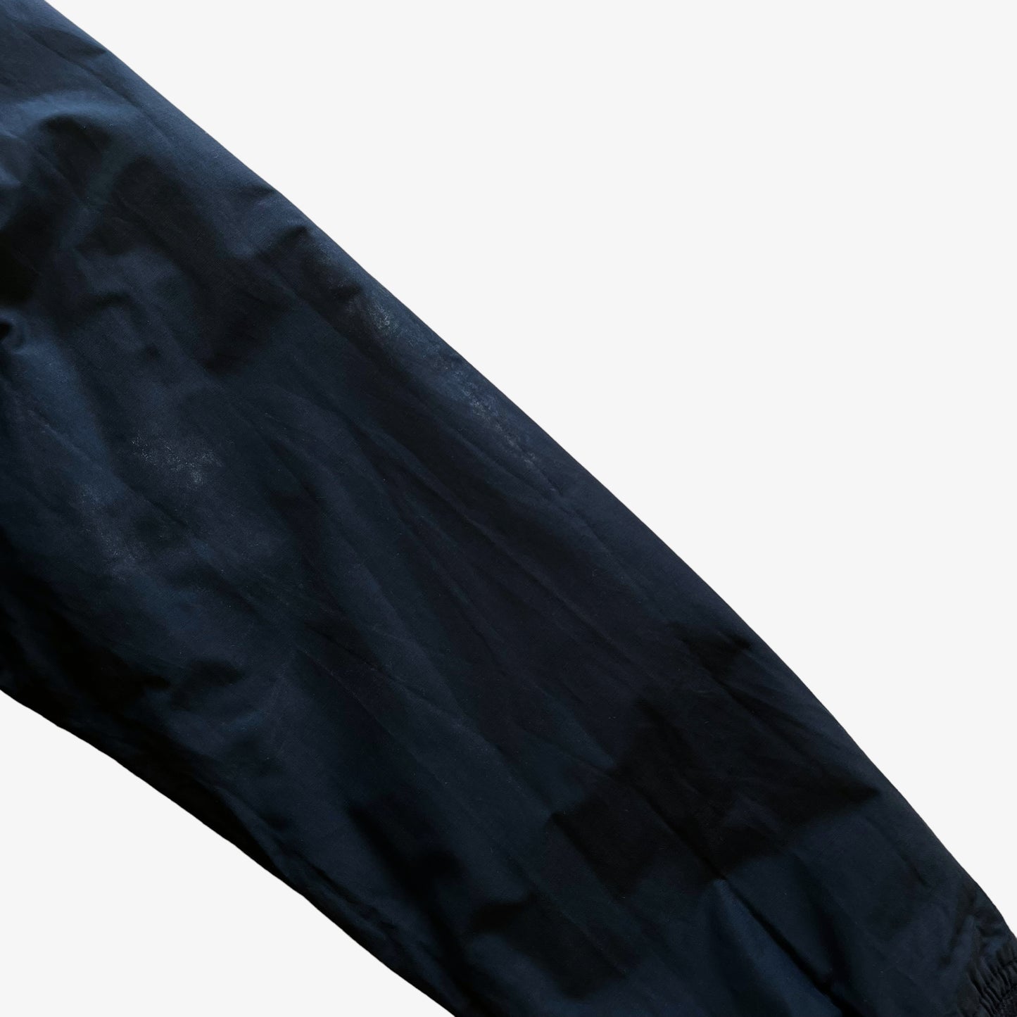 Vintage Y2K Mens Polo Ralph Lauren Navy Windbreaker Jacket With Red Fleece Lining Sleeve - Casspios Dream