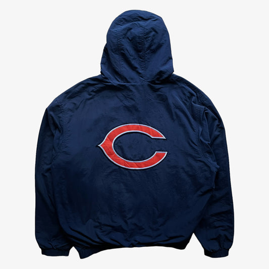 Vintage Y2K Mens Reebok NFL Chicago Bears Jacket With Back Embroidered Team Crest Back - Casspios Dream
