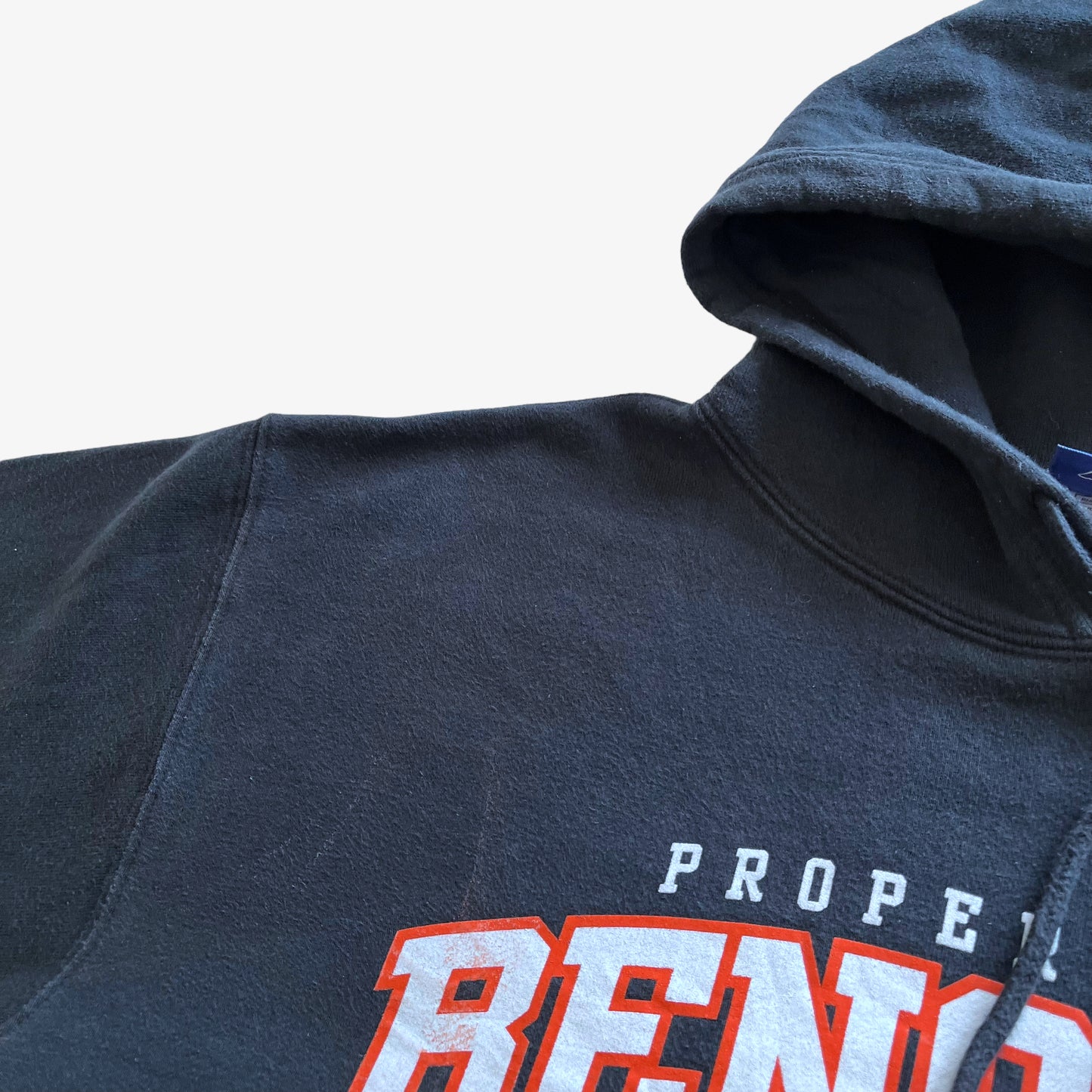 Vintage Y2K Mens Reebok NFL Cincinnati Bengals Spell Out Black Hoodie Wear - Casspios Dream