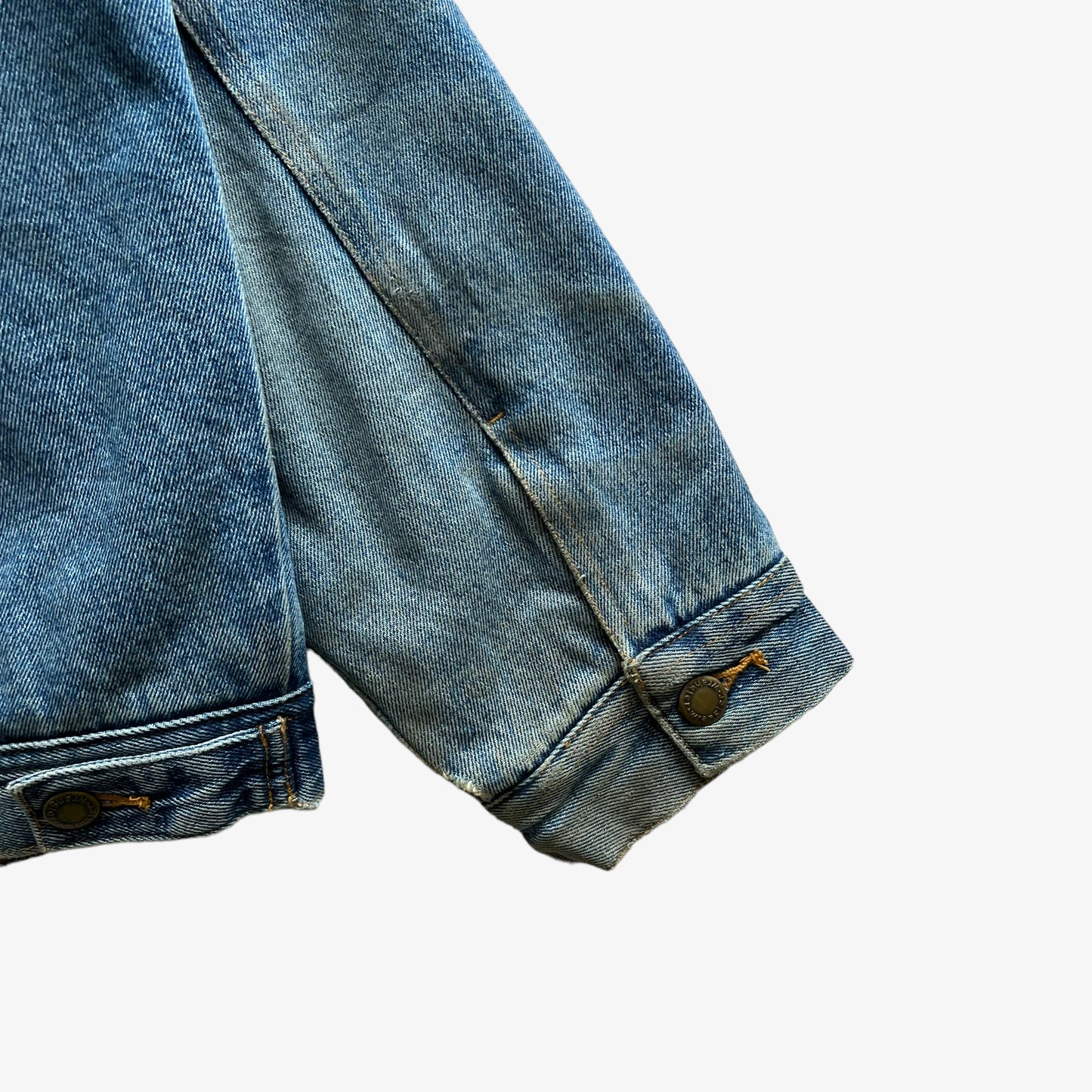 Vintage Y2K Mens Wrangler Blue Denim Jacket With Sherpa Lining Wear - Casspios Dream