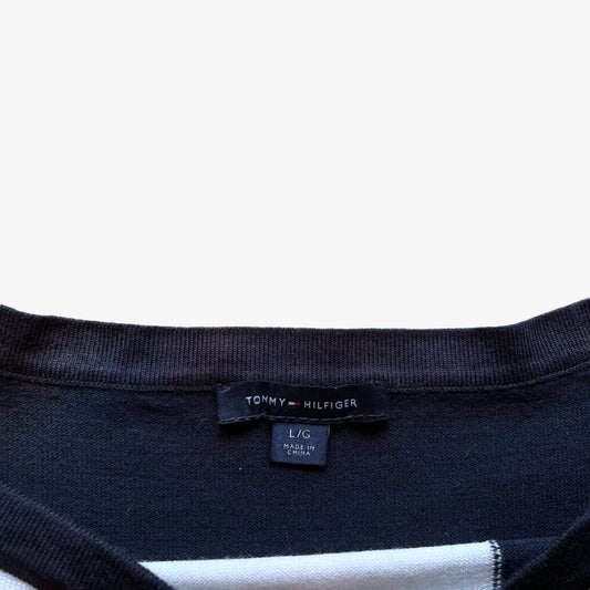 Vintage Y2K Womens Tommy Hilfiger Abstract Striped Knitted Jersey Dress Label - Casspios Dream
