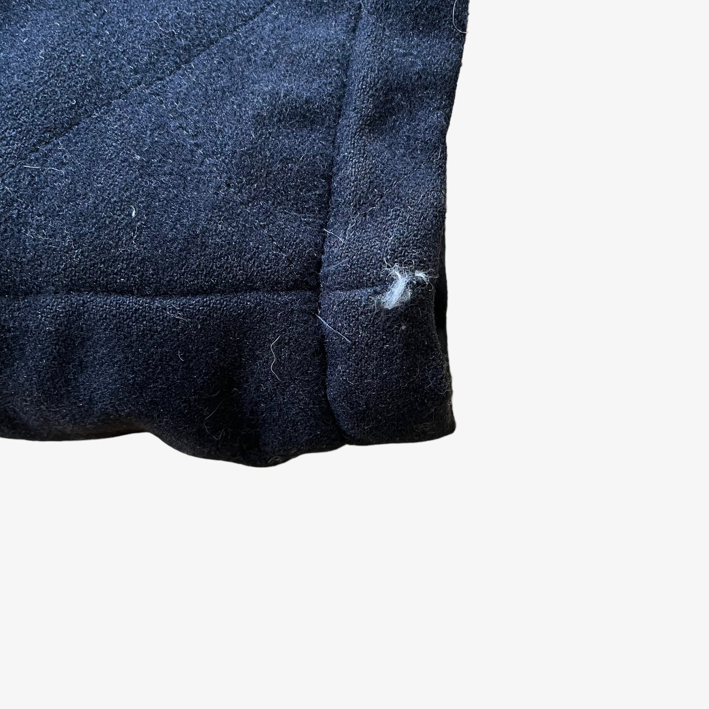 Vintage 80s Burberry Navy Overcoat Wear - Casspios Dream