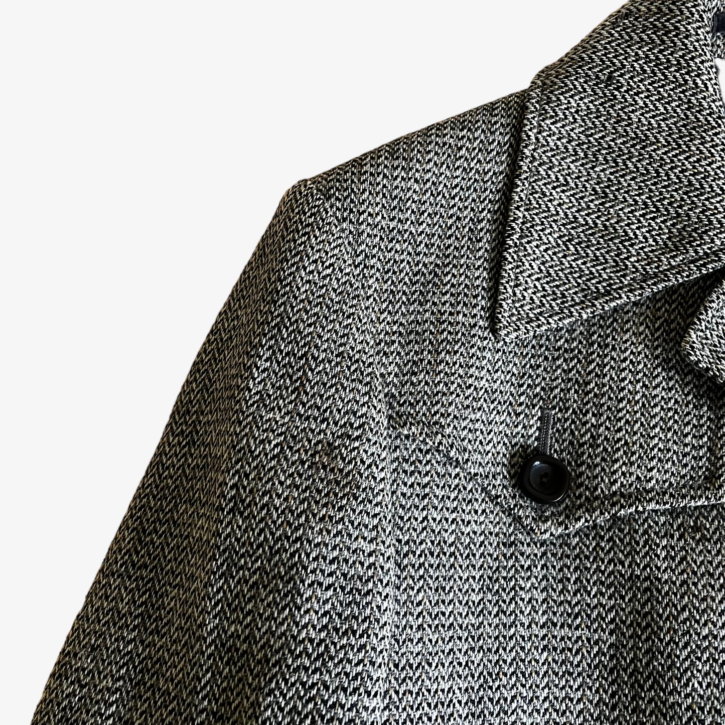 Vintage 80s St Michael Pure New Wool Safari Jacket Blazer Shoulder - Casspios Dream