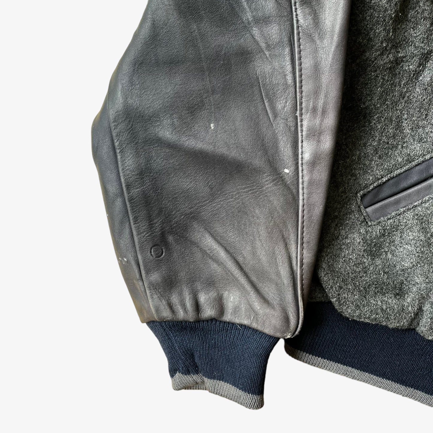 Vintage 90s American Quarter Horse Association Aqha 25th Anniversary 1998 World Championship Show Leather Varsity Jacket Sleeve - Casspios Dream