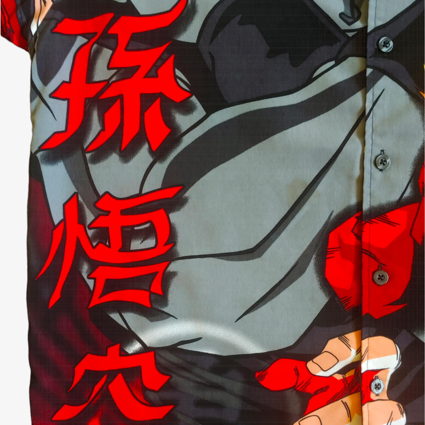 Vintage Y2K Dragon Ball Z 2001 Goku Super Saiyan Short Sleeve Shirt Mark - Casspios Dream