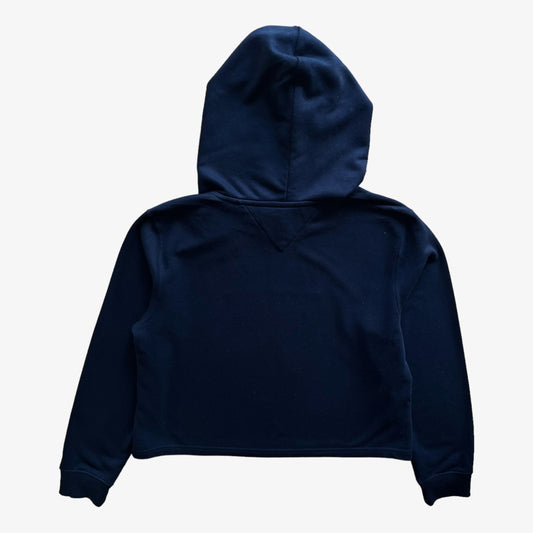 Womens Tommy Hilfiger Navy Hoodie With An Embroidered Spell Out Back - Casspios Dream