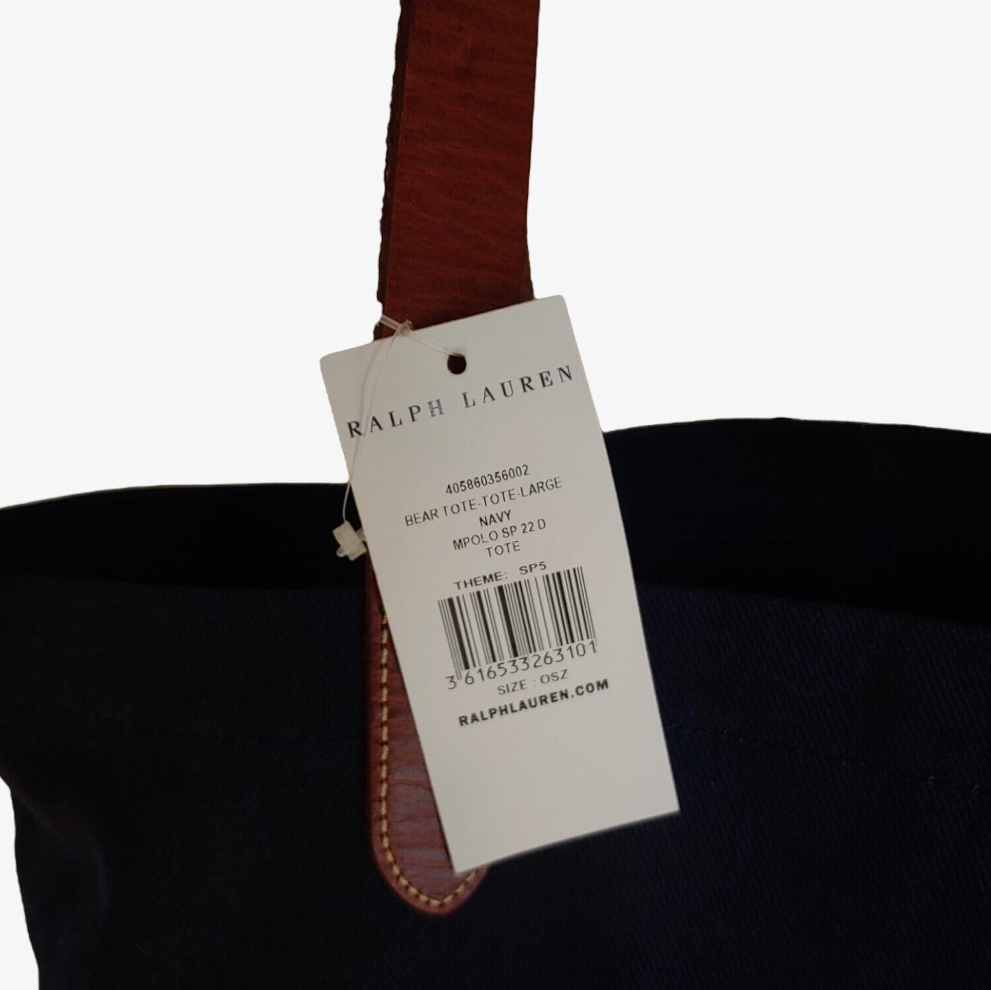 RalphLaurenPoloBearEmbroideredNavyToteBagWithLeatherHandlesLabel_CasspiosDream