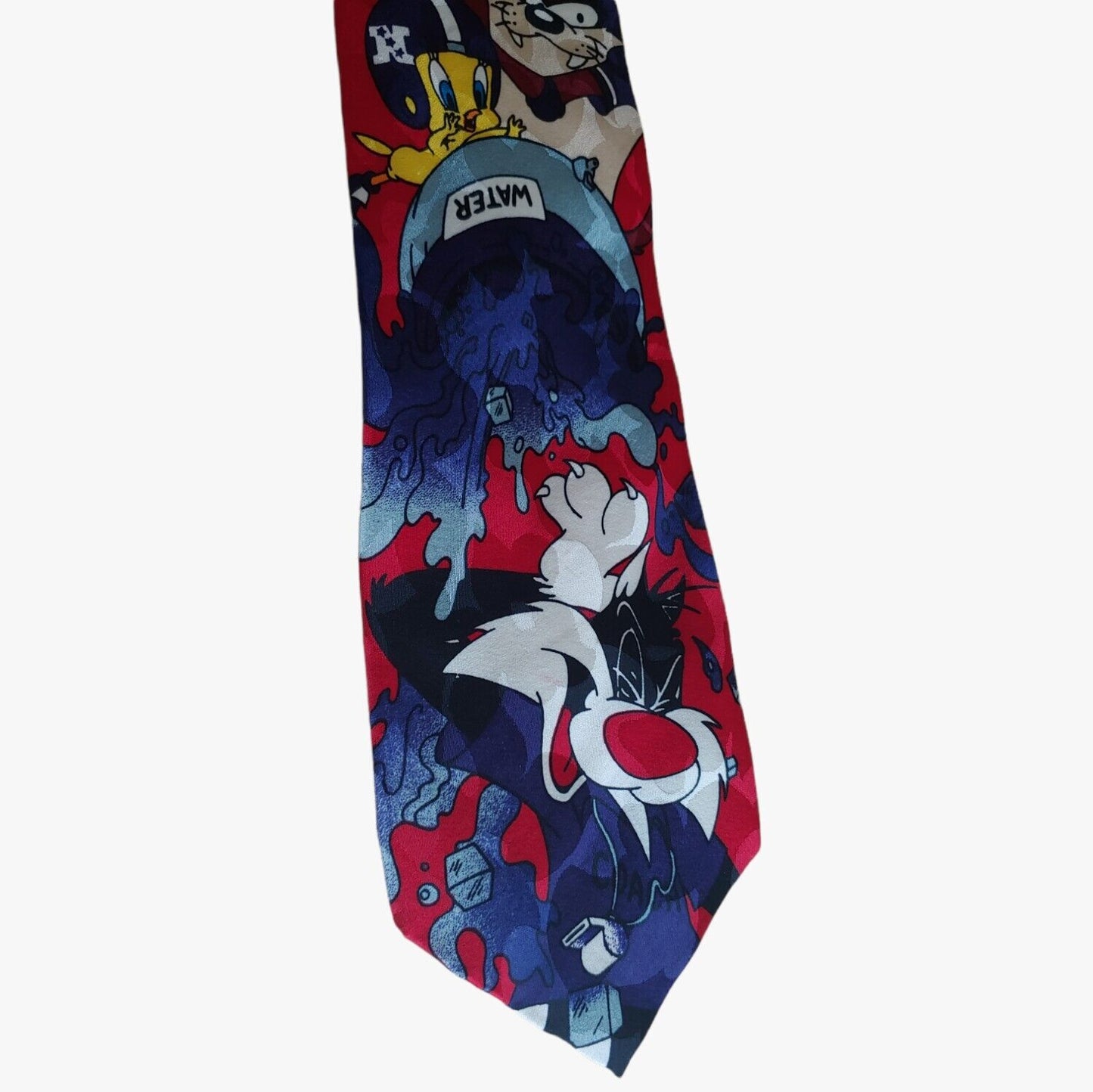 Vintage 90s Looney Tunes x NFL Super Bowl 1994 Silk Tie Character - Casspios Dream