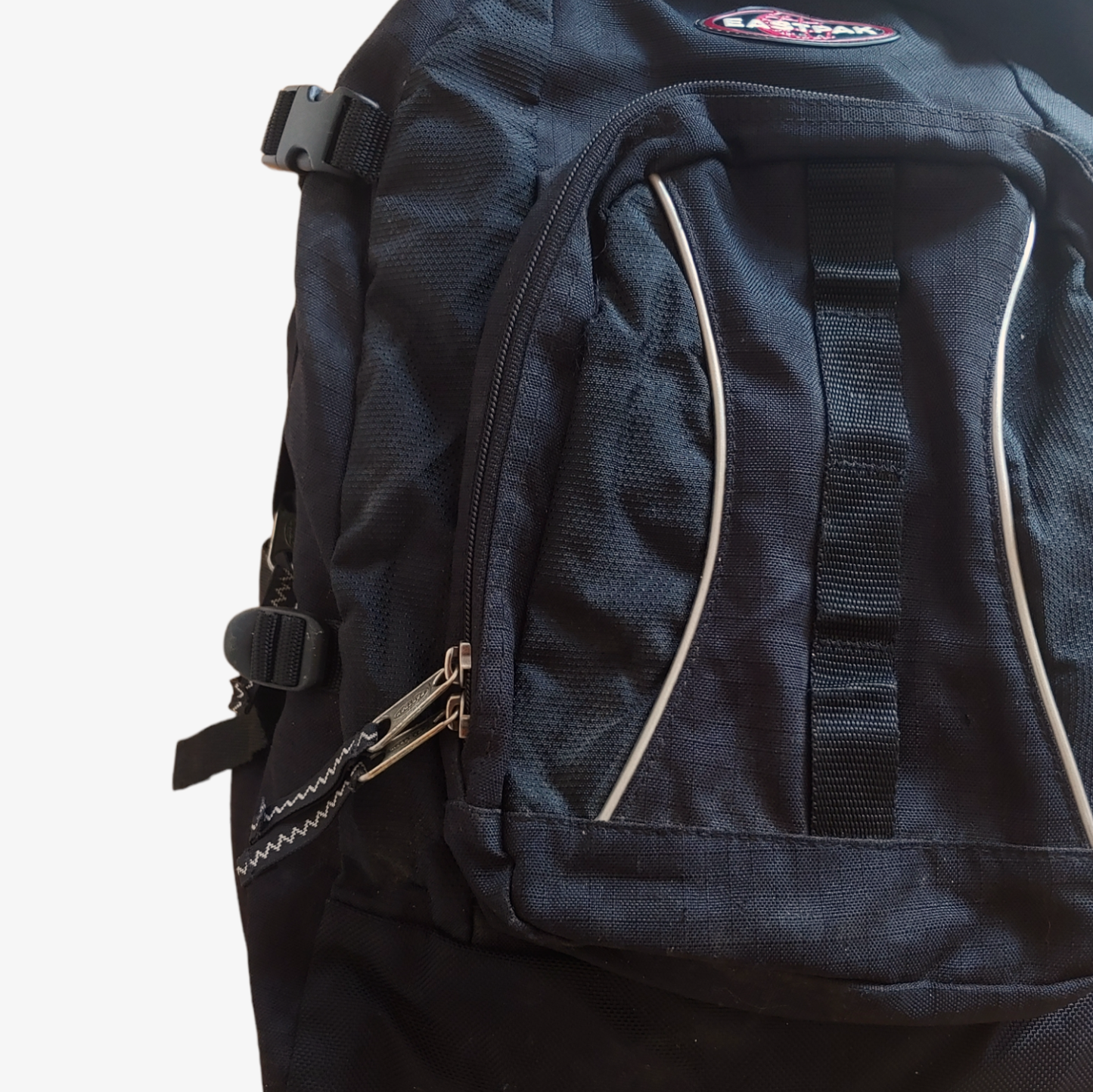 Vintage Y2K Eastpak Black Utility Backpack Bag Zip - Casspios Dream
