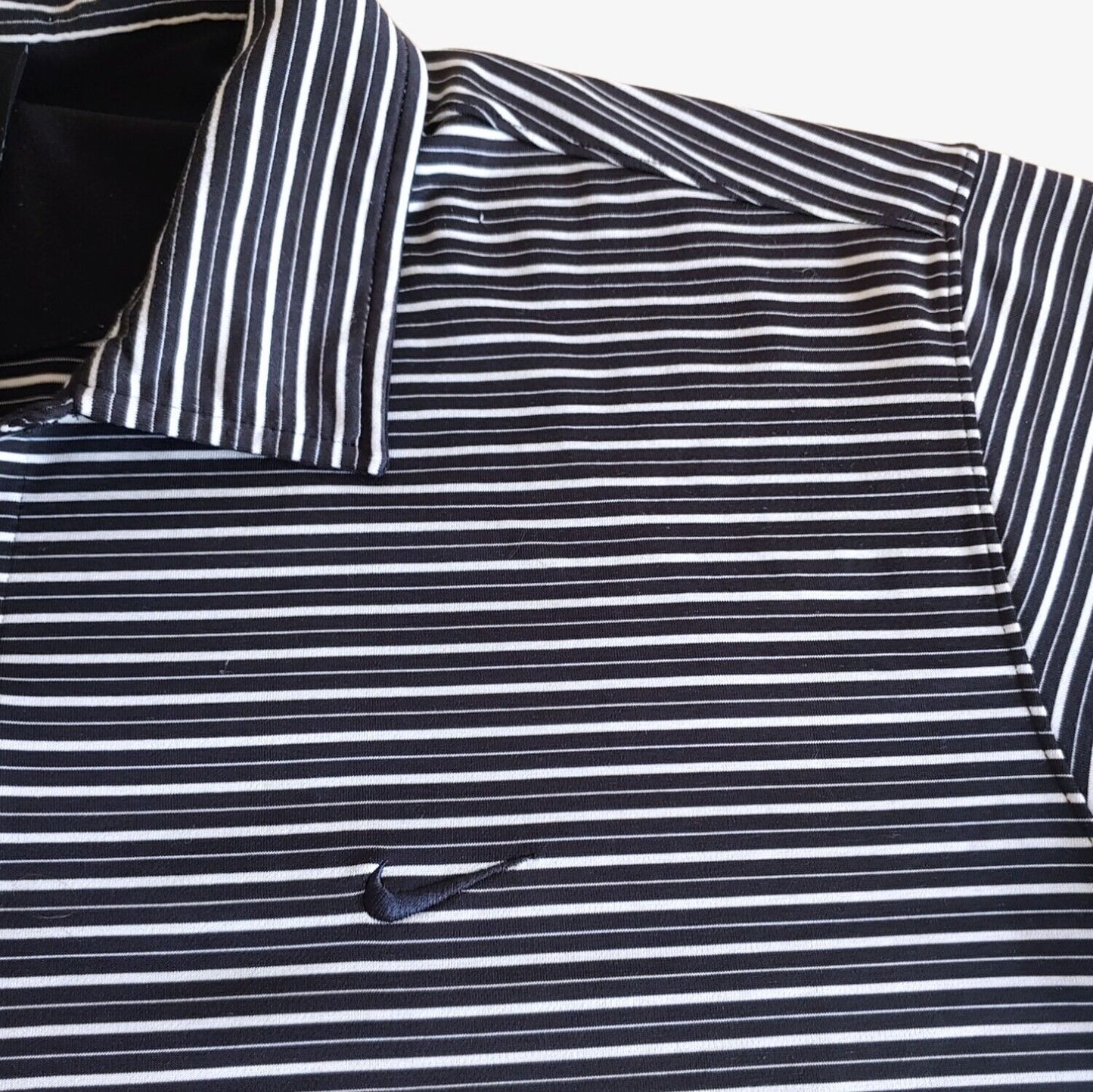Vintage Y2K Nike Golf Monochrome Polo Shirt Logo - Casspios Dream