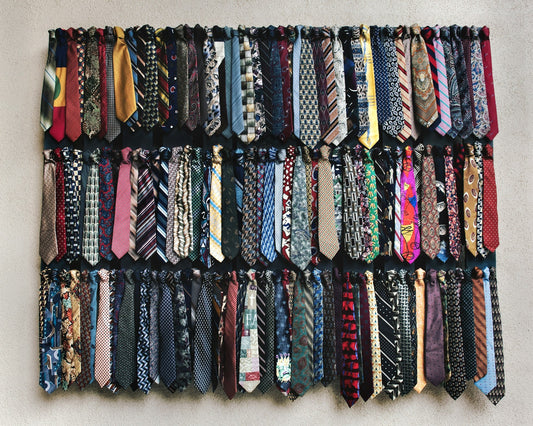Collection of vintage 80s and 90s designer silk scarfs.